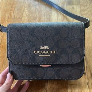 Coach Brown/Black Crossbody Bag